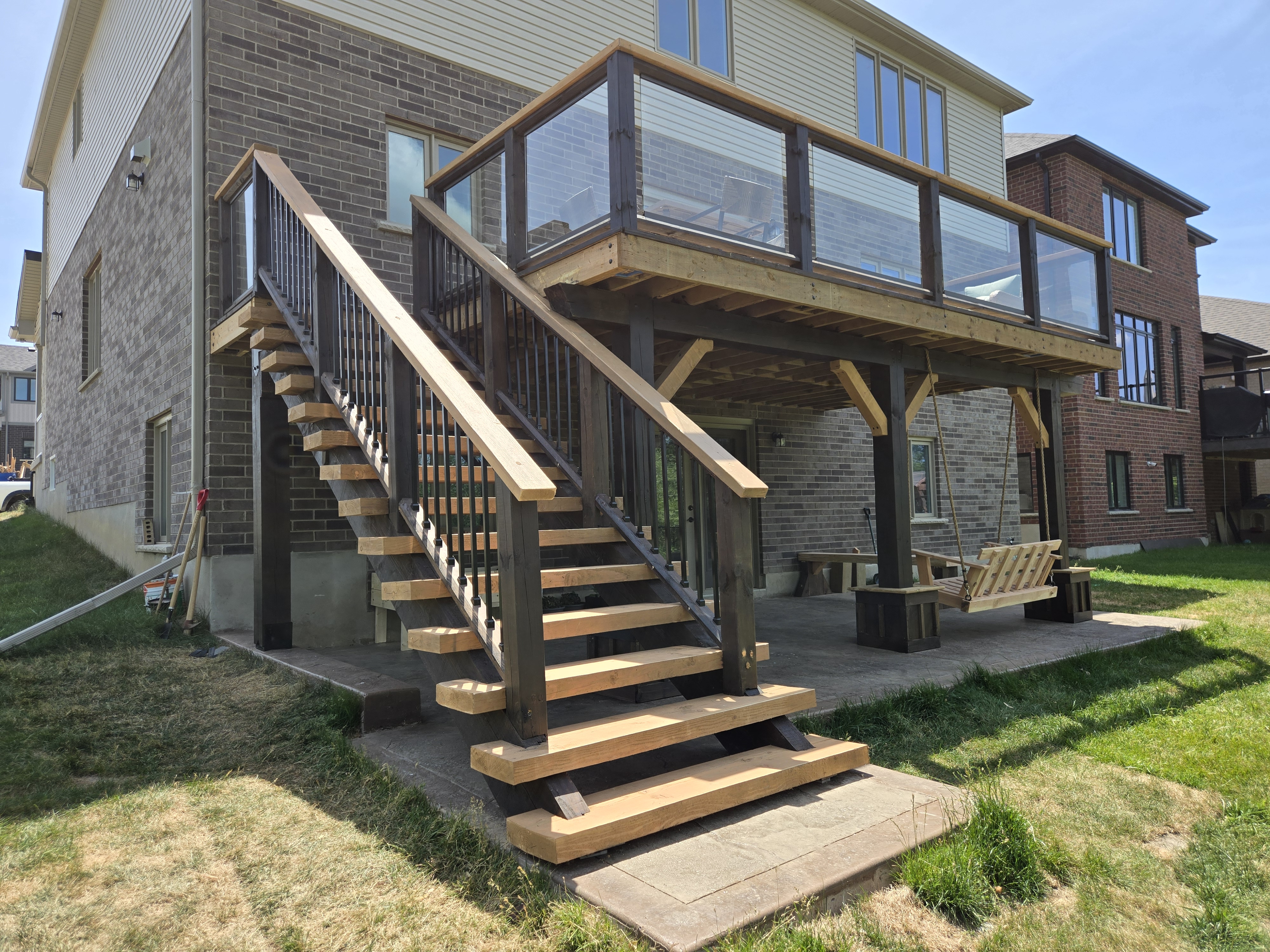 High-end custom deck construction